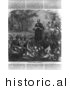 Historical Image of John Eliot Preaching to Indians by JVPD