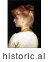 Historical Painting of a Red Haired Girl from Behind, Looking Left by Frederic Lord Leighton by Picsburg