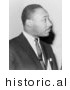 Historical Photo of a Profile Featuring Martin Luther King Jr. - Black and White Version by JVPD