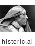 Historical Photo of Amos Two Bulls, Sioux 1900 - Black and White by JVPD