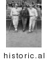 Historical Photo of Babe Ruth, Jack Bentley, and Jack Dunn in 1923 - Black and White Version by JVPD
