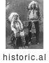 Historical Photo of Black Horn and James Lone Elk 1900 - Black and White by JVPD