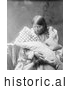 Historical Photo of Cheyenne Indian Mother with Baby 1905 - Black and White by Picsburg