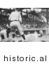 Historical Photo of Goose Goslin Sliding for Home Plate During a Baseball Game in 1925 - Black and White Version by JVPD