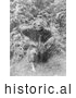 Historical Photo of Man in Bear Costume 1914 - Black and White by Picsburg