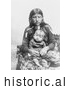 Historical Photo of Osage Mother and Child 1906 - Black and White by JVPD