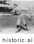 Historical Photo of Rube Kroh of the Chicago Cubs Throwing a Baseball 1910 - Black and White Version by JVPD