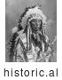 Historical Photo of Sioux Indian Named Jack Red Cloud 1899 - Black and White by JVPD