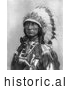 Historical Photo of Sioux Indian Named Lone Bear 1899 - Black and White by JVPD