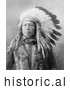 Historical Photo of Sioux Indian Named Stampede 1900 - Black and White by Picsburg