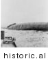 Historical Photo of the USS Utah Battleship Wreckage - Black and White Version by JVPD