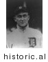 Historical Photo of Ty Cobb, Baseball Player of the Detroit Tigers - Black and White Version by JVPD