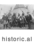 Historical Photo of William Jennings Bryan and Sioux Chiefs 1901 - Black and White by JVPD