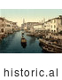 Historical Photochrom of Chioggia, Fish Market, Venice, Italy by Picsburg