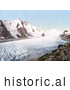 Historical Photochrom of Grossglockner Mountain and Johannisberg in Carinthia by JVPD