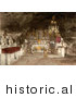 Historical Photochrom of Grotto of the Agony, Jerusalem by JVPD