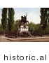 Historical Photochrom of Michaiwoda Memorial, Bukharest, Roumania by JVPD