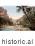 Historical Photochrom of River in El Cantara, Algeria by JVPD