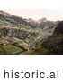 Historical Photochrom of Santa Christiana, Santa Christiana Val Gardena, Tyrol, Austria by JVPD