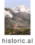 Historical Photochrom of Stubaital, Dresdenerhut and Schaufelspitze, Tyrol, Austria by JVPD