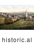 Historical Photochrom of the Roman Catholic Church in Tavistock West Devon England UK by JVPD