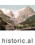 Historical Photochrom of Trafoi, Hotels Bellevue, Schonen Aussicht, and Trafoi, Tyrol, Austria by JVPD