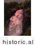 Historical Photochrom of Upper Falls in Reichenbach, Switzerland by JVPD