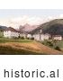 Historical Photochrom of Welschnofen, Tyrol, Austria by JVPD