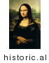 Historical Vector Illustration of Lady Posing with Wrists Crossed, Mona Lisa - Leonardo Da Vinci by Picsburg