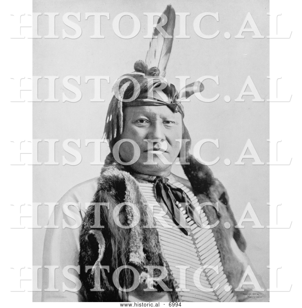 Historical Photo of Sioux Native American, Rain-In-The-Face 1893 ...