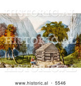 July 27th, 2013: Historical Illustration of a Log Cabin in Yosemite by Al