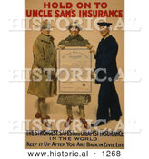 Historical Illustration of "Hold on to Uncle Sam's Insurance" by Al