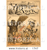 Historical Illustration of "Quixotic Tilting," Puck, May 18th, 1881 - Carl Elder Von Stur by Al