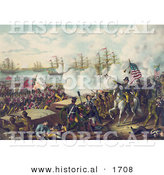 Historical Illustration of the Battle of New Orleans by Al