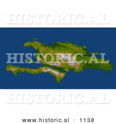 Historical Illustration of the Enriquillo Fault and Haiti, Hispaniola - 3d Aerial View by Al