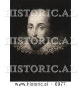 August 2nd, 2013: Historical Illustration of William Shakespeare Wearing a Lace Collar by Al