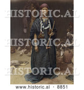August 16th, 2013: Historical Image of a Bedouin Woman Holding a Pipe by Al