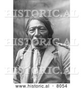 September 25th, 2013: Historical Image of a Chief White Crow, Native American Indian 1902 - Black and White by Al