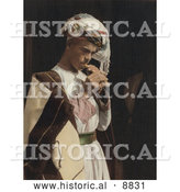August 18th, 2013: Historical Image of a Male Shepherd Playing His Flute by Al