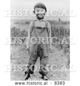 September 5th, 2013: Historical Image of Aleut Boy 1938 - Black and White Version by Al
