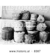 September 5th, 2013: Historical Image of Aleutian and Eskimo Baskets - Black and White Version by Al