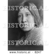 Historical Image of Cahuilla Woman 1924 - Black and White Version by Al