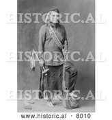October 2nd, 2013: Historical Image of Him-mim-mox-mox or Yellow Wolf, Native American Indian 1909 - Black and White by Al