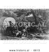 Historical Image of Massacre of Conococheague by Al