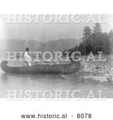 Historical Image of Native American Country of the Kutenai 1910 - Black and White by Al