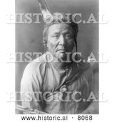 September 23rd, 2013: Historical Image of Native American Indian Apsaroke Man 1908 - Black and White by Al