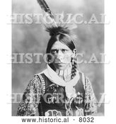 September 30th, 2013: Historical Image of Native American Indian, Pagre 1902 - Black and White by Al