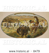 August 31st, 2013: Historical Image of Native Americans Hunting Bison 1906 by Al