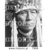 October 6th, 2013: Historical Image of Nez Perce, a Native American Indian 1910 - Black and White by Al