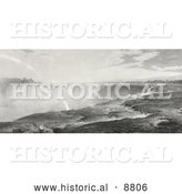 Historical Image of Niagara Falls by Al